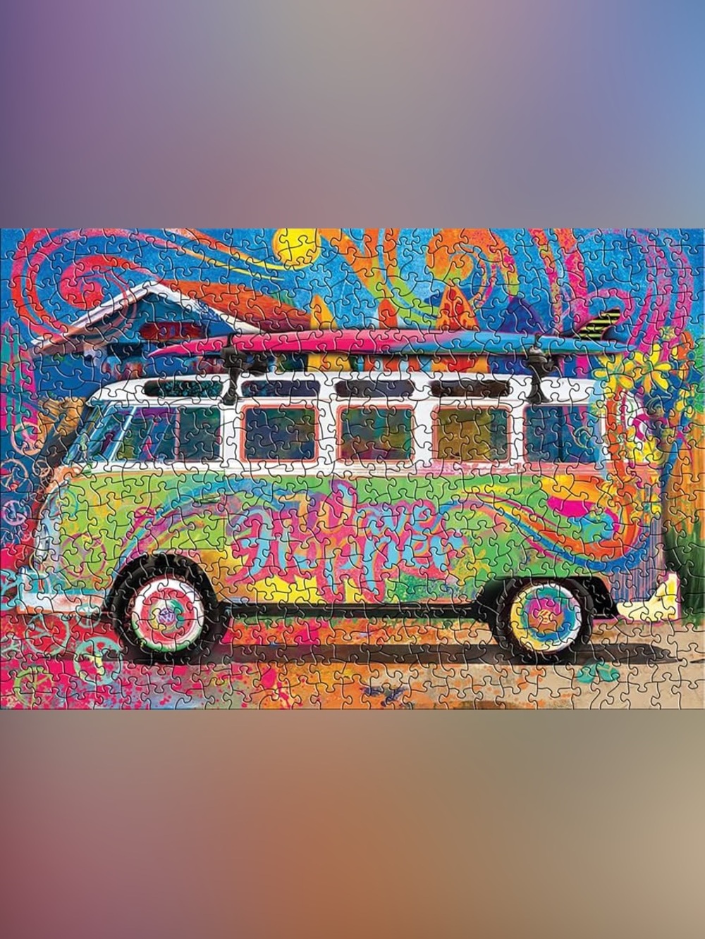 Eurographics VW Wave Hopper 550 Piece Puzzle Collectible Tin Poster Volkswagen